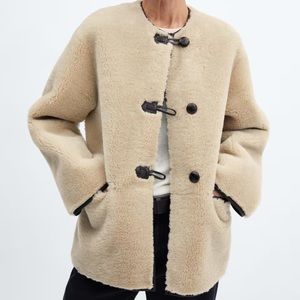 Mango shearling coat